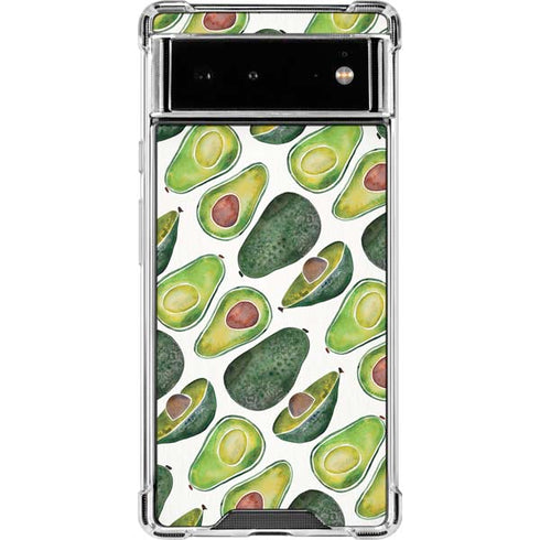 Cat Coq Avocados Google Pixel 6 Clear Case